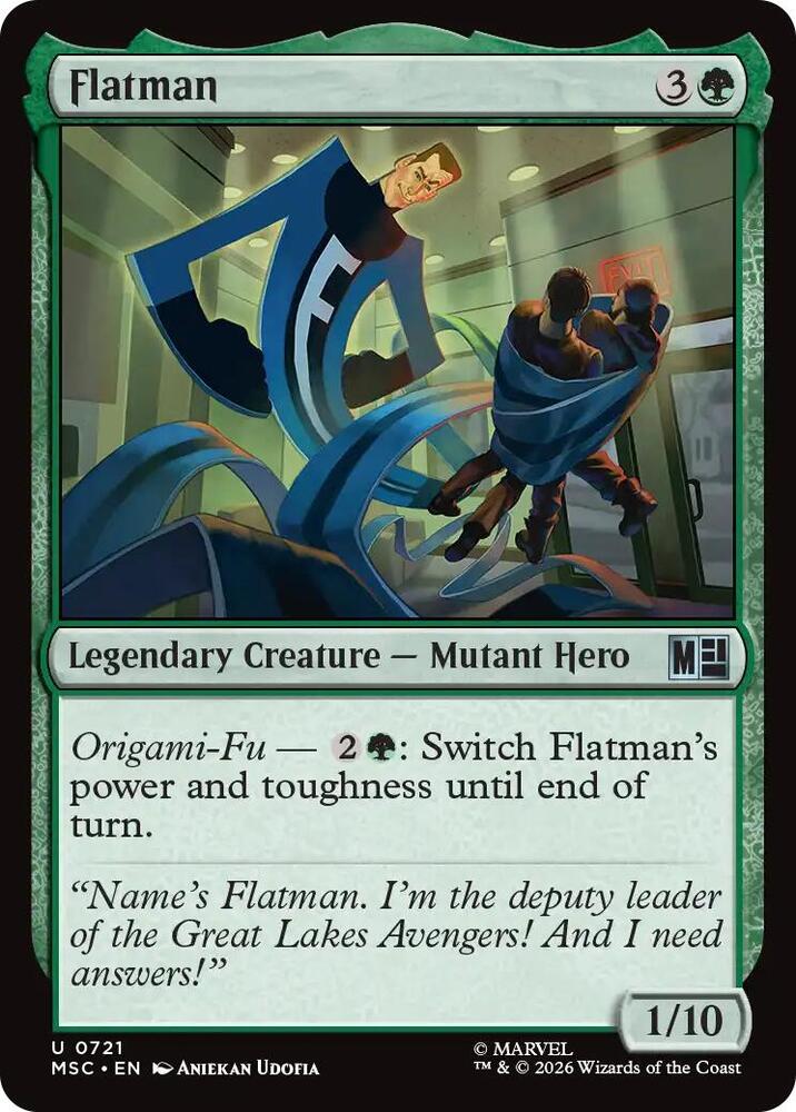 Flatman 721 (Commander: Marvel Super Heroes)  - Foil