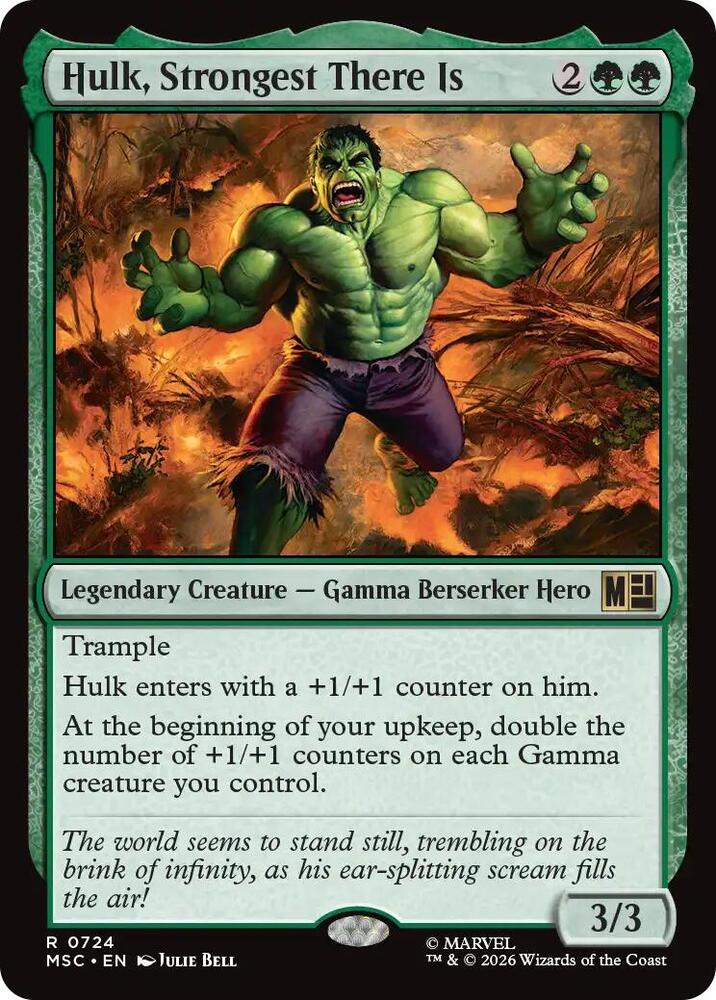 Hulk Strongest There Is 724 (Commander: Marvel Super Heroes) 