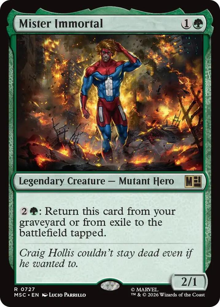 Mister Immortal 727 (Commander: Marvel Super Heroes) 