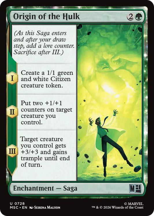 Origin of the Hulk 728 (Commander: Marvel Super Heroes)  - Foil