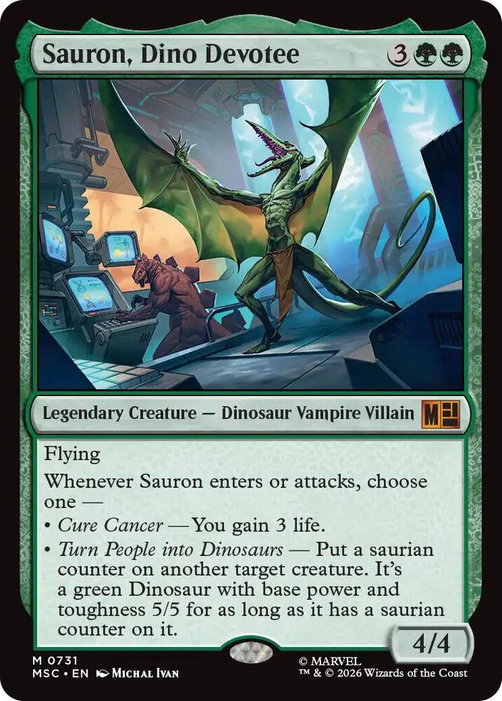 Sauron, Dino Devoteee 731 (Commander: Marvel Super Heroes)  - Foil
