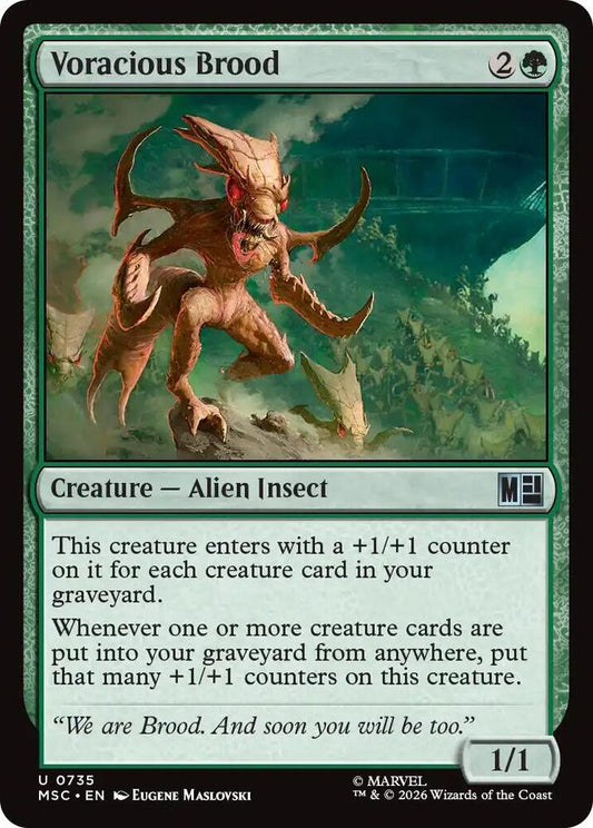 Voracious Brood 735 (Commander: Marvel Super Heroes)  - Foil