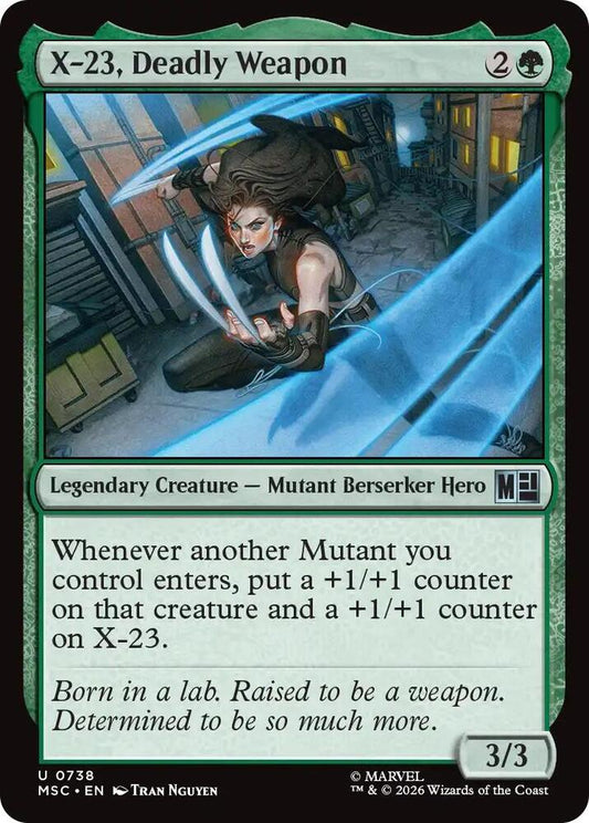 X-23, Deadly Weapon 738 (Commander: Marvel Super Heroes)  - Foil