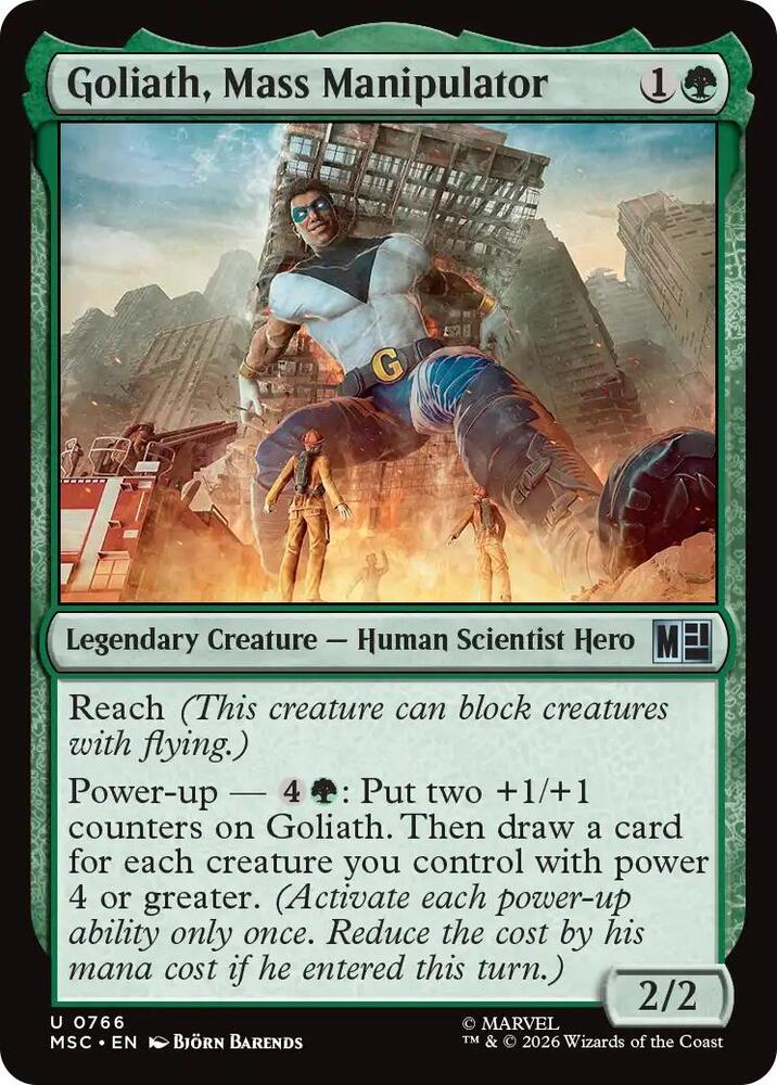 Goliath, Mass Manipulator 766 (Commander: Marvel Super Heroes)  - Foil