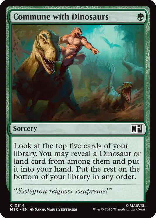 Commune with Dinosaurs 814 (Commander: Marvel Super Heroes)  - Foil