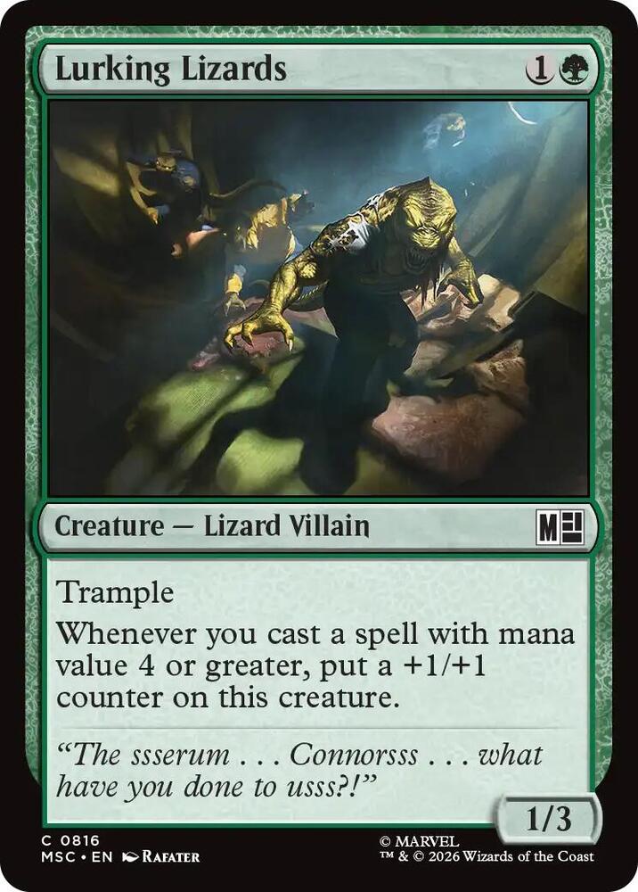 Lurking Lizards 816 (Commander: Marvel Super Heroes)  - Foil