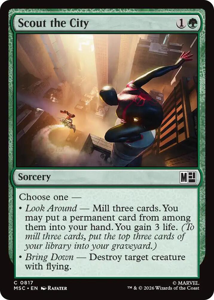 Scout the City 817 (Commander: Marvel Super Heroes)  - Foil