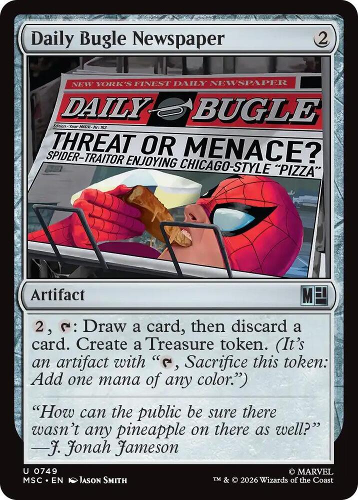 Daily Bugle Newspaper 749 (Commander: Marvel Super Heroes)  - Foil
