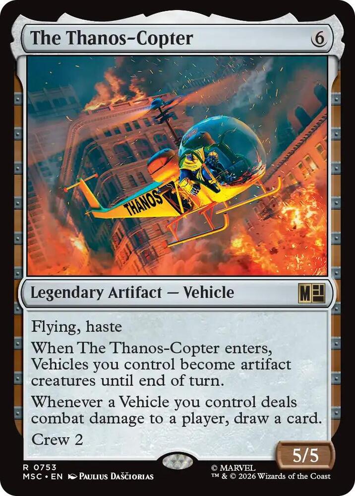The Thanos-Copter 753 (Commander: Marvel Super Heroes)  - Foil
