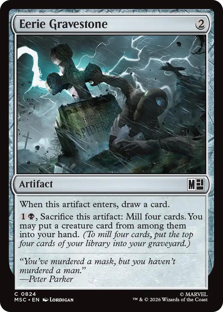 Eerie Gravestone 824 (Commander: Marvel Super Heroes)  - Foil