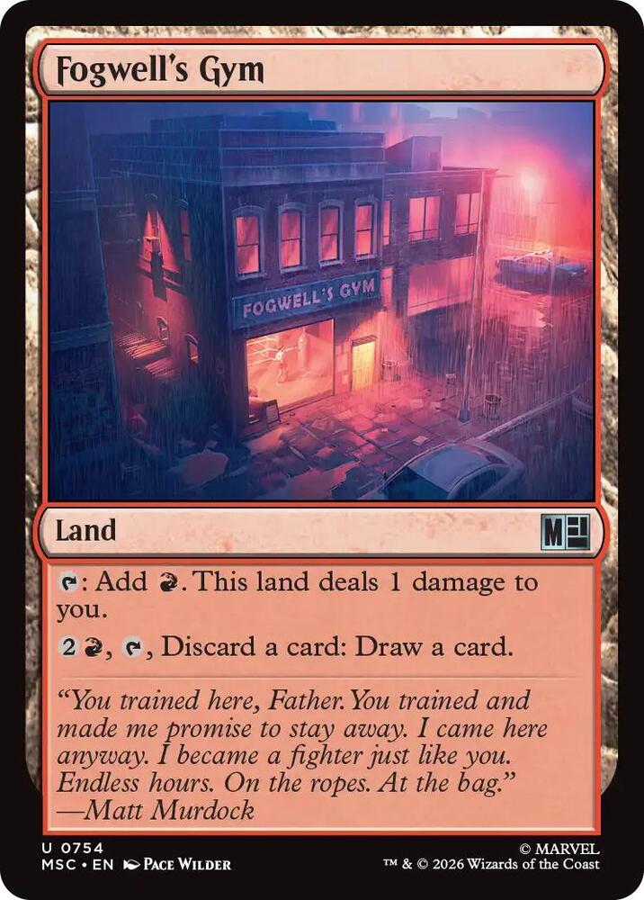 Fogwell's Gym 754 (Commander: Marvel Super Heroes)  - Foil
