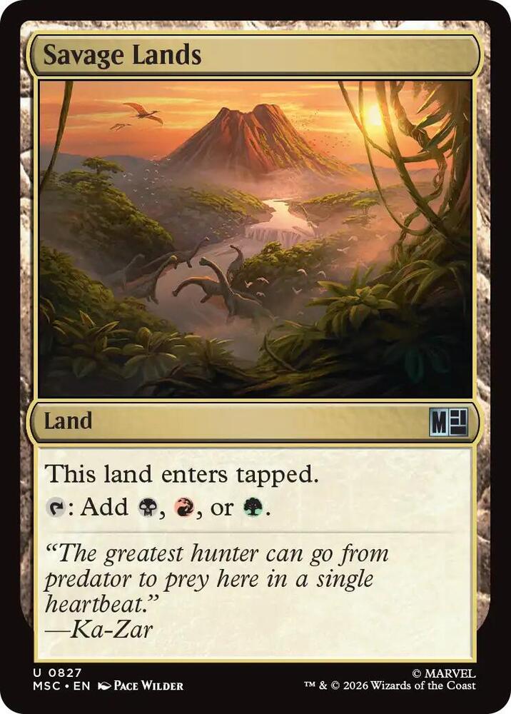Savage Lands 827 (Commander: Marvel Super Heroes)  - Foil