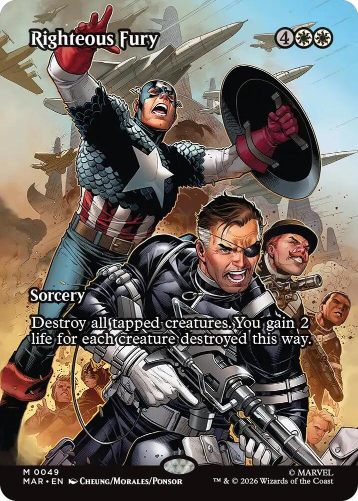 Righteous Fury 49 (Marvel Universe Eternal-Legal)  - Borderless Foil