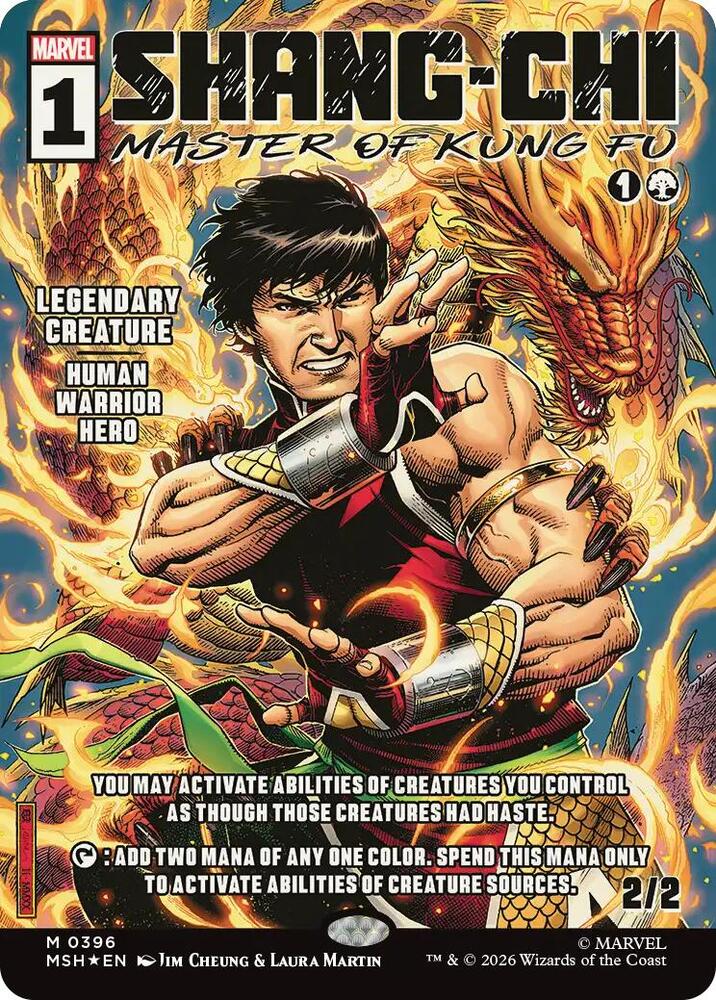 Shang-Chi, Master of Kung Fu 396 (Marvel Super Heroes)  - Borderless Foil