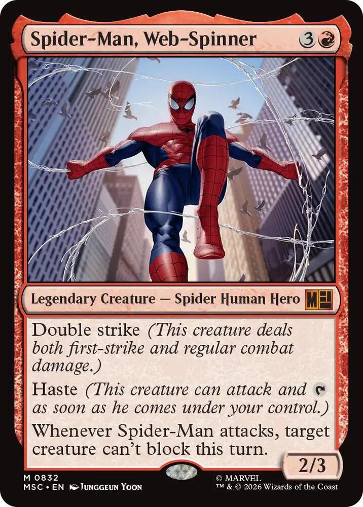 Spider-Man, Web-Spinner 832 (Commander: Marvel Super Heroes)  - Foil