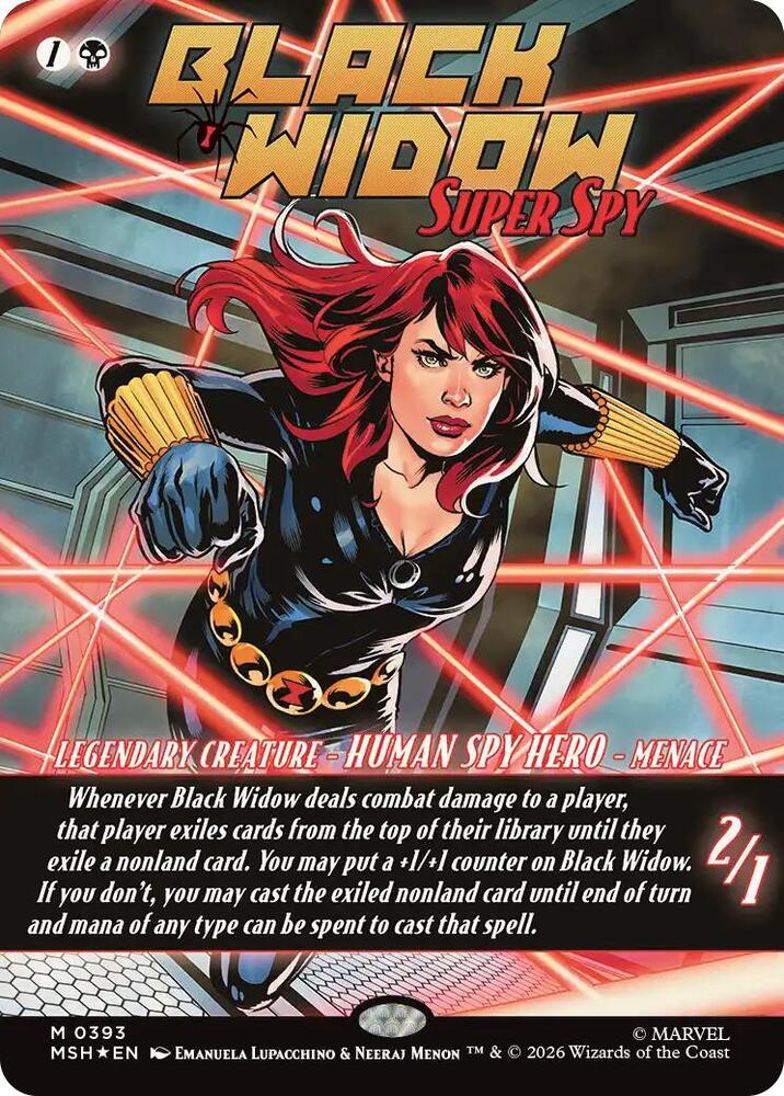 Black Widow, Super Spy 393 (Marvel Super Heroes)  - Borderless Foil