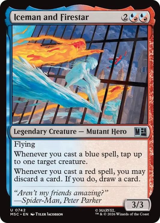 Iceman and Firestar 742 (Commander: Marvel Super Heroes)  - Foil