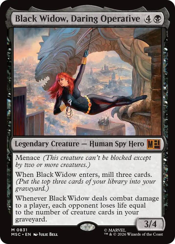 Black Widow, Daring Operative 831 (Commander: Marvel Super Heroes) 