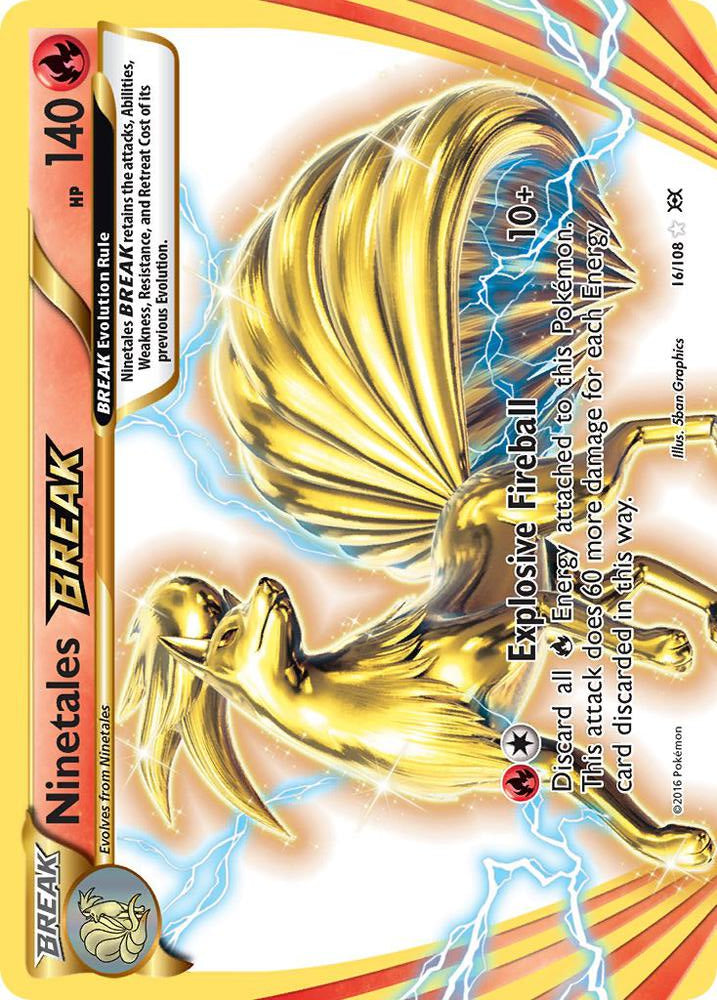 Ninetales BREAK 16/108 (XY - Evolutions)  - Holofoil