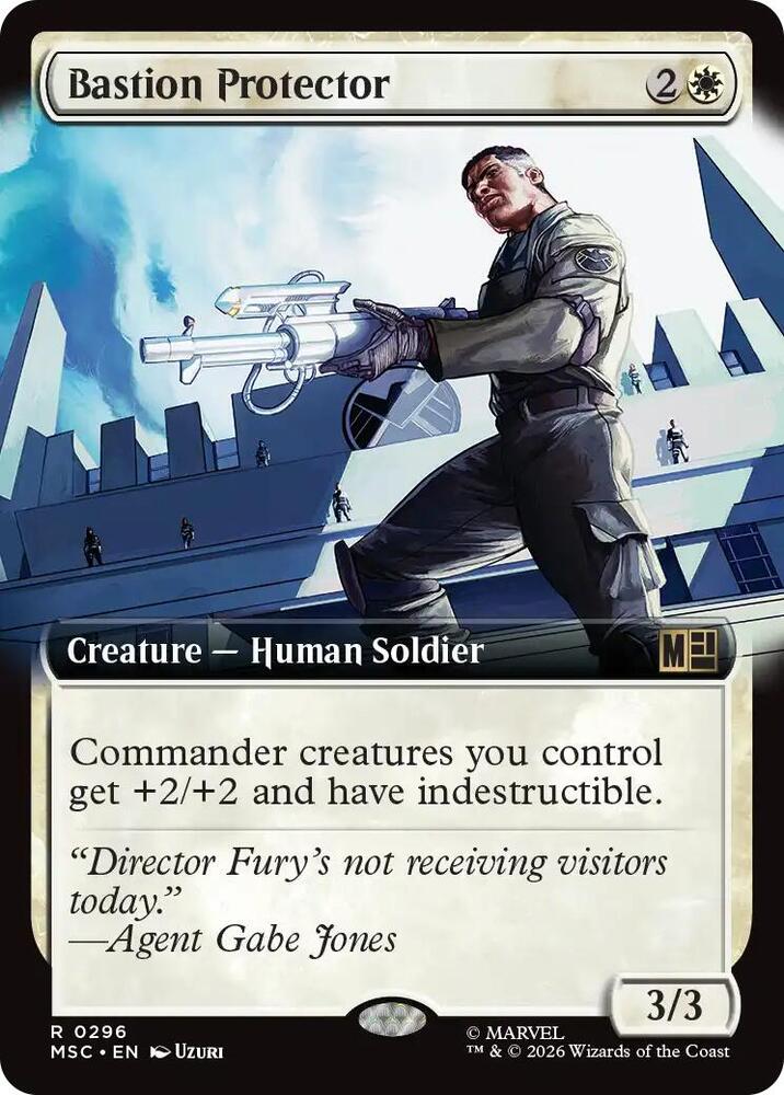 Bastion Protector Extended Art 296 (Commander: Marvel Super Heroes)  - Extended Art
