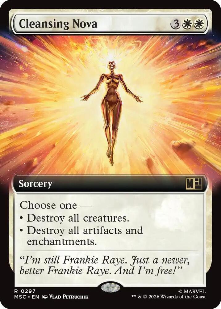 Cleansing Nova Extended Art 297 (Commander: Marvel Super Heroes)  - Extended Art