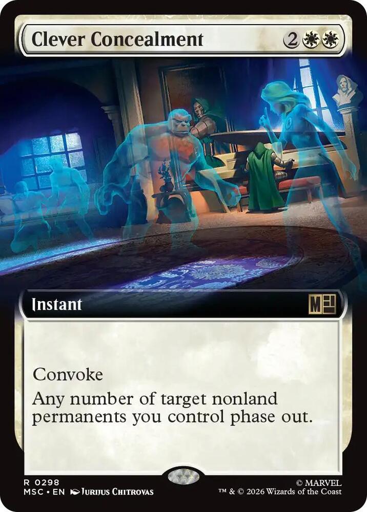 Clever Concealment Extended Art 298 (Commander: Marvel Super Heroes)  - Extended Art