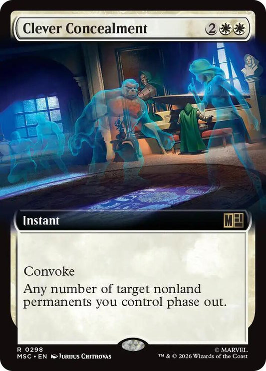 Clever Concealment Extended Art 298 (Commander: Marvel Super Heroes)  - Extended Art
