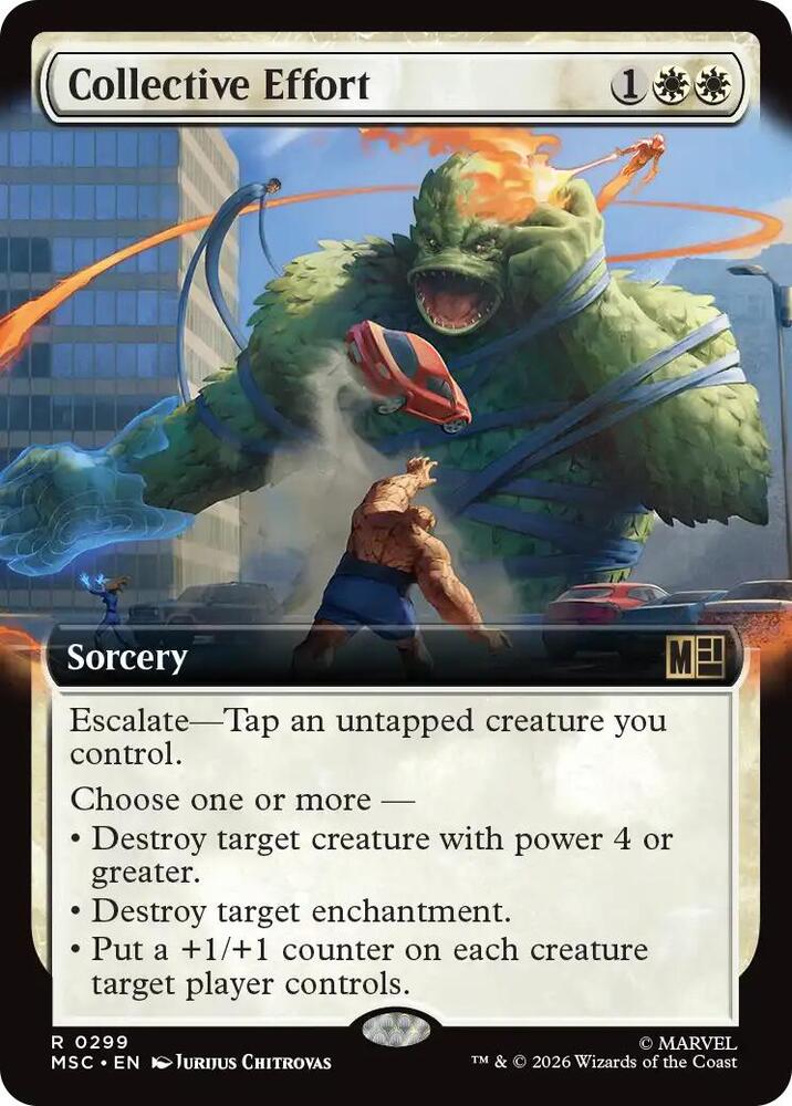 Collective Effort Extended Art 299 (Commander: Marvel Super Heroes)  - Extended Art
