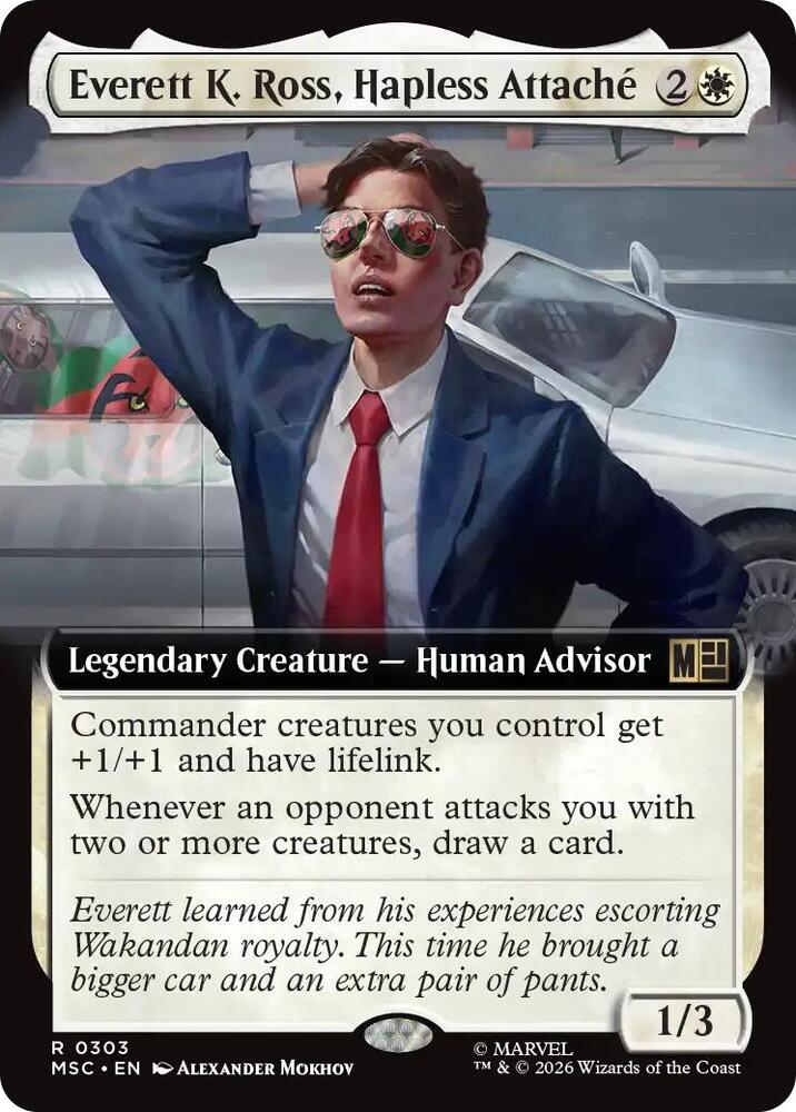 Everett K Ross Hapless Attache Extended Art 303 (Commander: Marvel Super Heroes)  - Extended Art