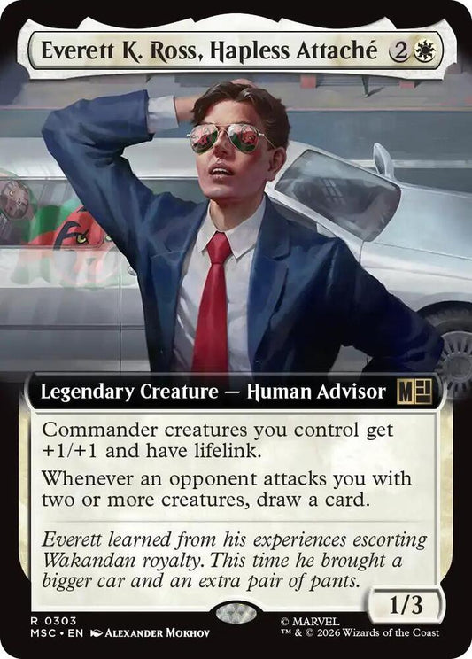 Everett K Ross Hapless Attache Extended Art 303 (Commander: Marvel Super Heroes)  - Extended Art