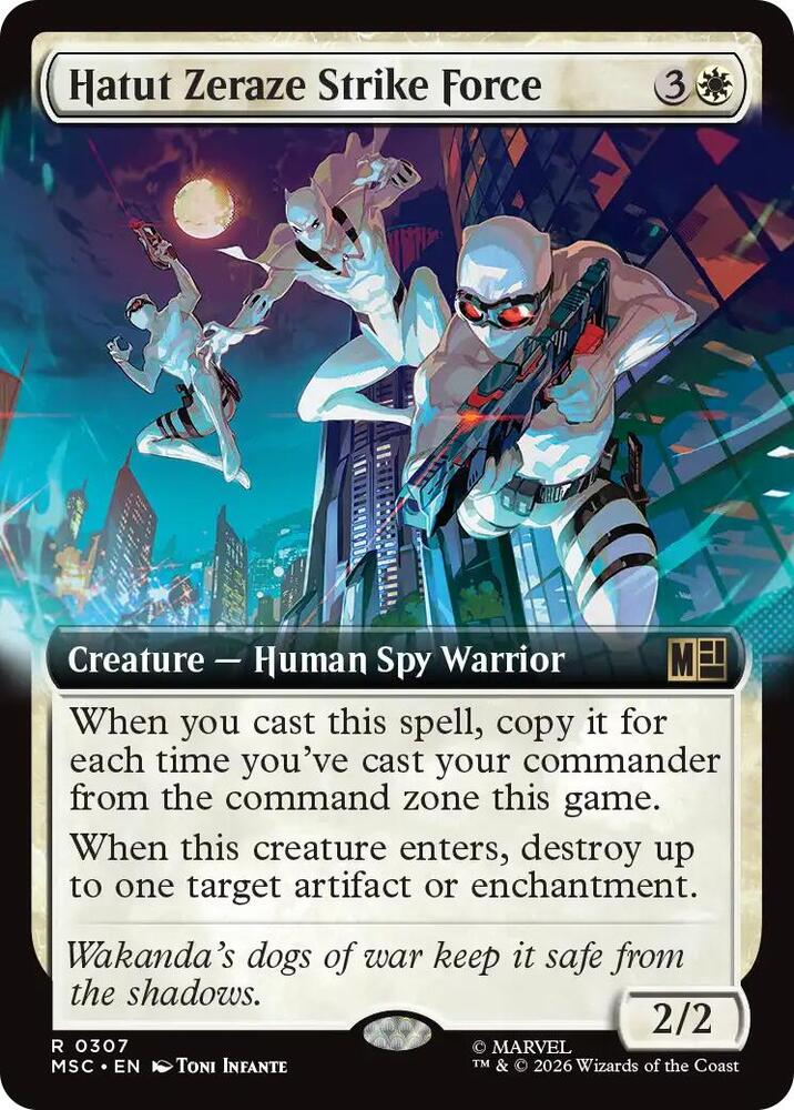 Hatut Zeraze Strike Force Extended Art 307 (Commander: Marvel Super Heroes)  - Extended Art