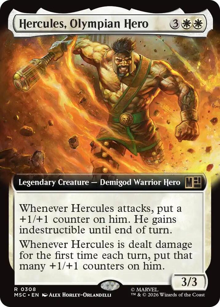 Hercules Olympian Hero Extended Art 308 (Commander: Marvel Super Heroes)  - Extended Art