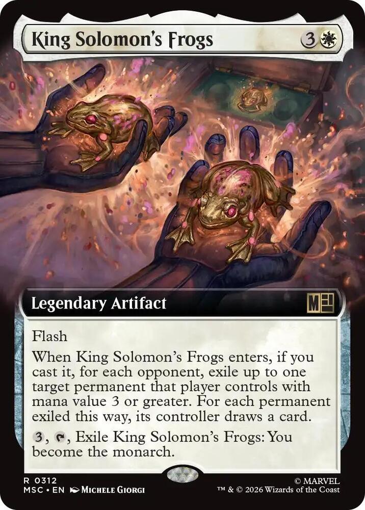 King Solomons Frogs Extended Art 312 (Commander: Marvel Super Heroes)  - Extended Art