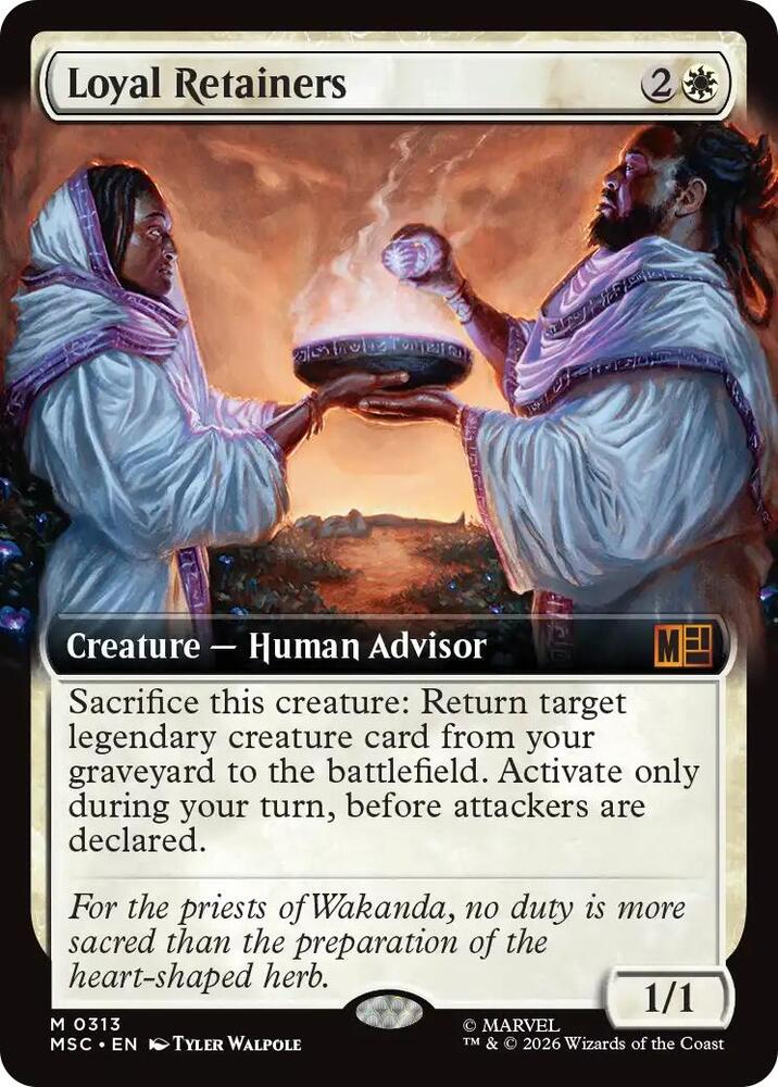 Loyal Retainers Extended Art 313 (Commander: Marvel Super Heroes)  - Extended Art