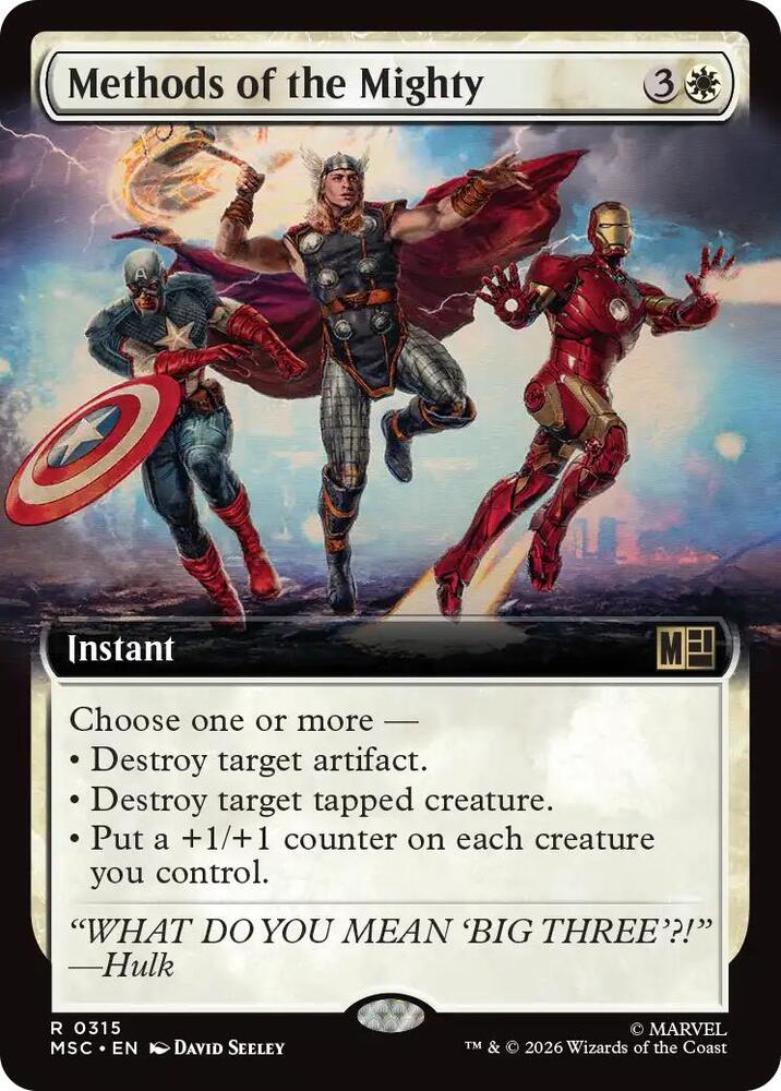 Methods of the Mighty 315 (Commander: Marvel Super Heroes)  - Extended Art