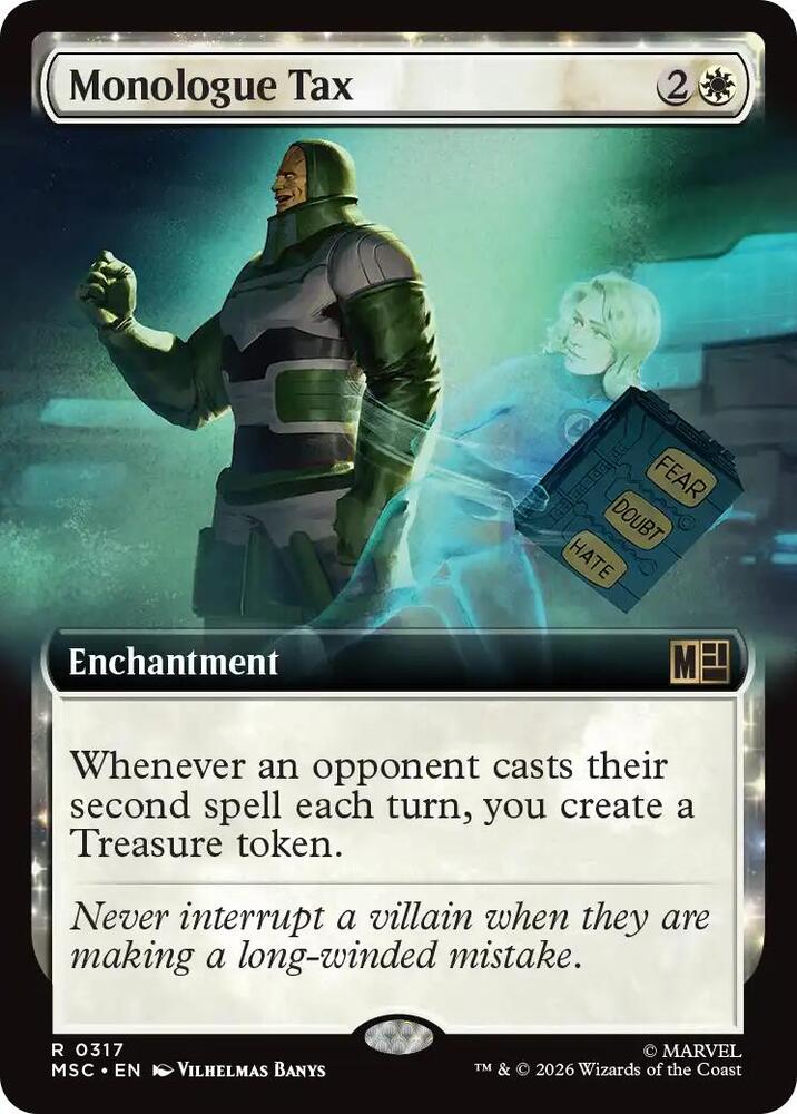 Monologue Tax Extended Art 317 (Commander: Marvel Super Heroes)  - Extended Art
