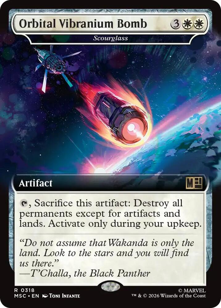 Orbital Vibranium Bomb Scourglass Extended Art 318 (Commander: Marvel Super Heroes)  - Extended Art