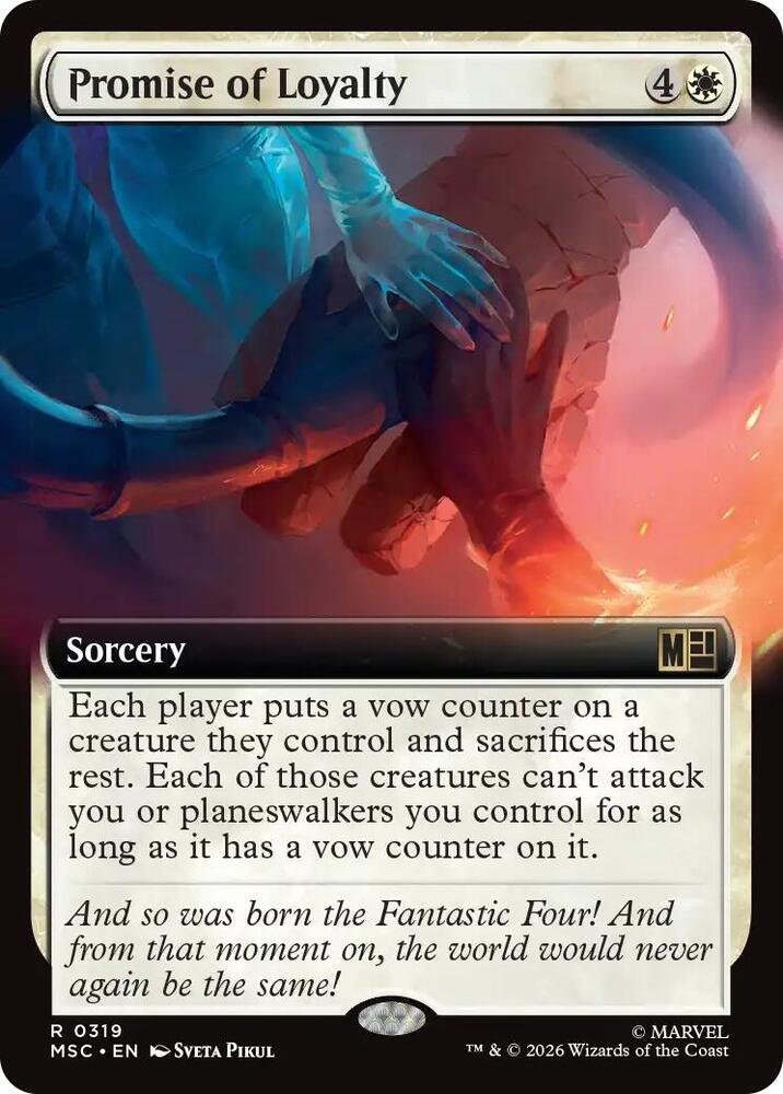 Promise of Loyalty Extended Art 319 (Commander: Marvel Super Heroes)  - Extended Art