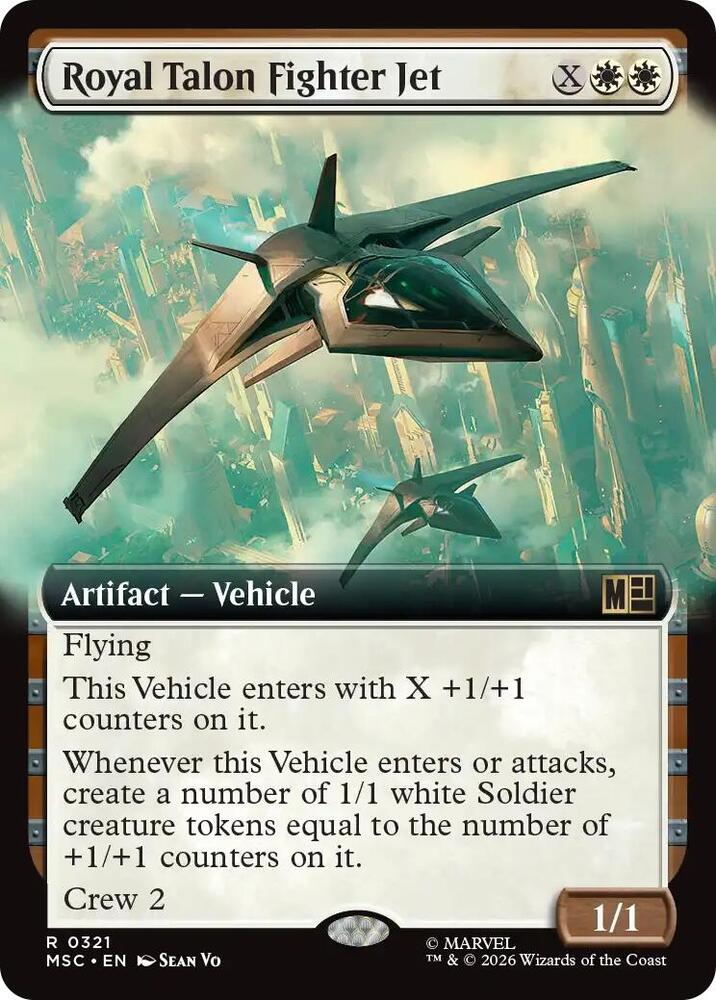 Royal Talon Fighter Jet Extended Art 321 (Commander: Marvel Super Heroes)  - Extended Art