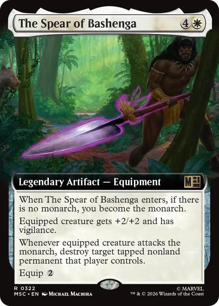 The Spear of Bashenga Extended Art 322 (Commander: Marvel Super Heroes)  - Extended Art