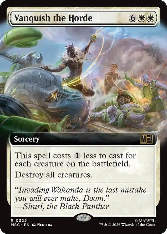 Vanquish the Horde Extended Art 325 (Commander: Marvel Super Heroes)  - Extended Art