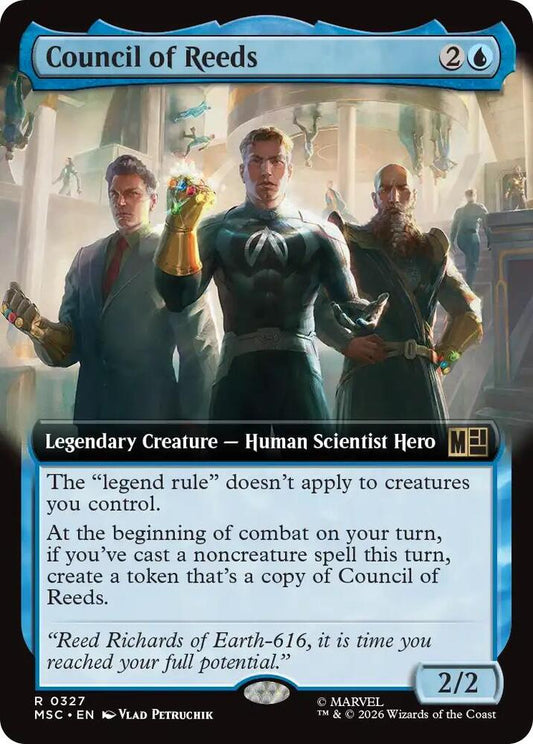 Council of Reeds Extended Art 327 (Commander: Marvel Super Heroes)  - Extended Art