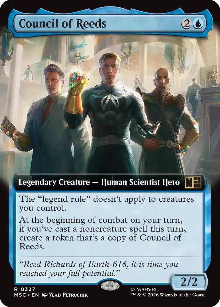 Council of Reeds Extended Art 327 (Commander: Marvel Super Heroes)  - Extended Art