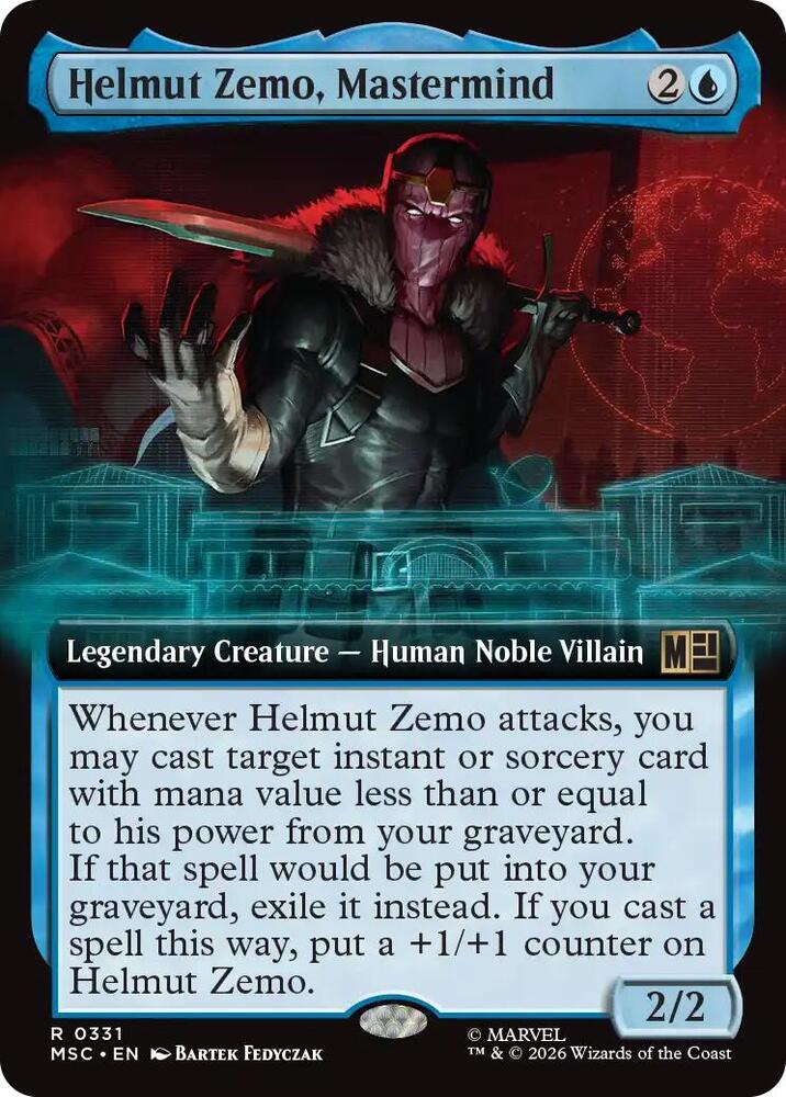 Helmut Zemo, Mastermind 331 (Commander: Marvel Super Heroes)  - Extended Art