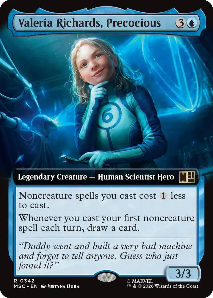 Valeria Richards Precocious Extended Art 342 (Commander: Marvel Super Heroes)  - Extended Art