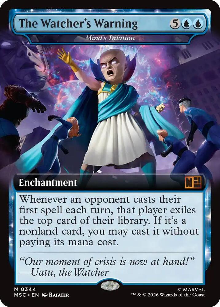The Watchers Warning Minds Dilation Extended Art 344 (Commander: Marvel Super Heroes)  - Extended Art