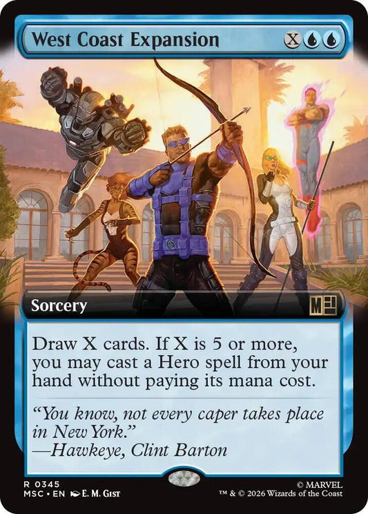 West Coast Expansion Extended Art 345 (Commander: Marvel Super Heroes)  - Extended Art