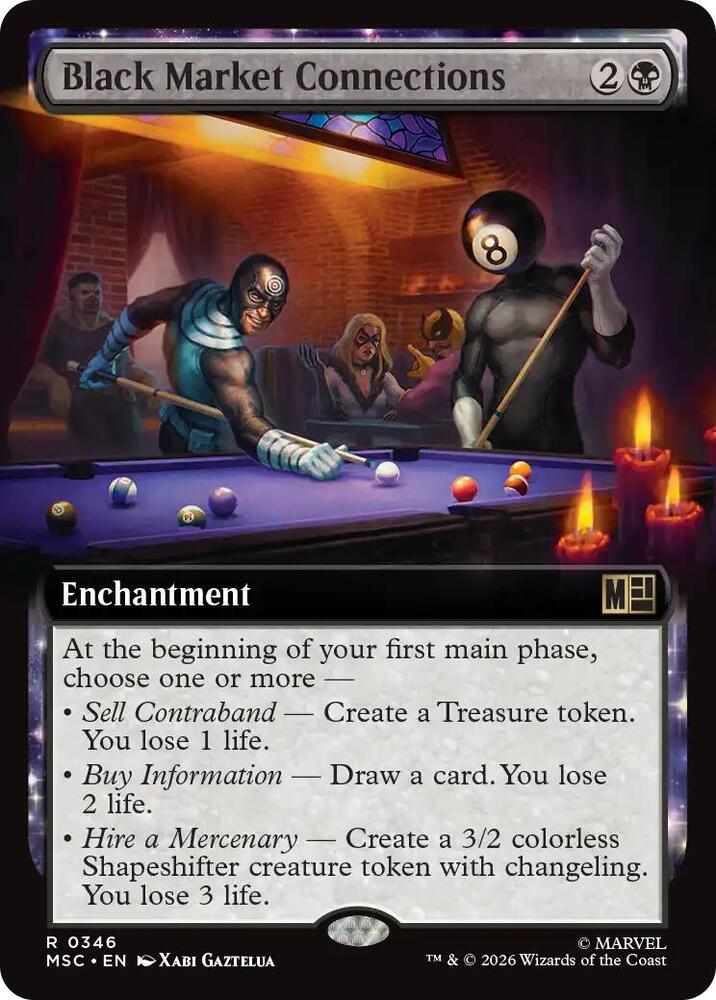 Black Market Connections Extended Art 346 (Commander: Marvel Super Heroes)  - Extended Art