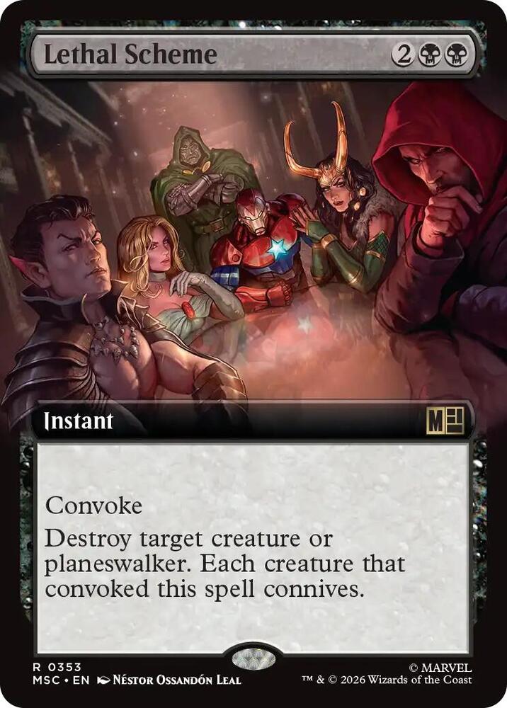 Lethal Scheme Extended Art 353 (Commander: Marvel Super Heroes)  - Extended Art