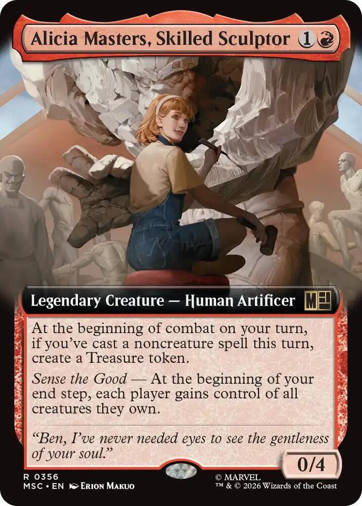 Alicia Masters Skilled Sculptor Extended Art 356 (Commander: Marvel Super Heroes)  - Extended Art